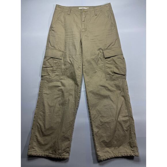 Levi's Women's '94 Baggy Wide Leg Khaki Cargo Pants - Size 27x30 (30x29.5) - Picture 1 of 6